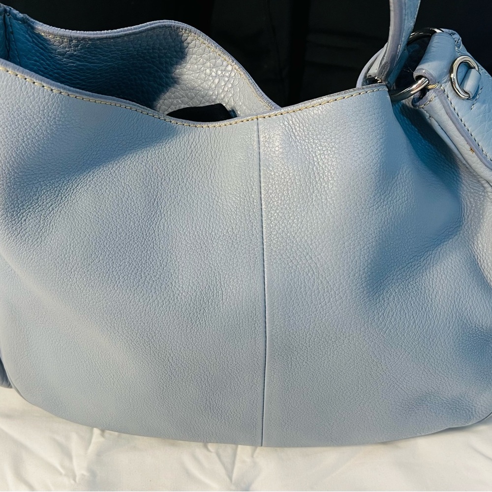 Prada Vintage Light Blue Leather Button Closure Shoulder Bag - Picture 4 of 16